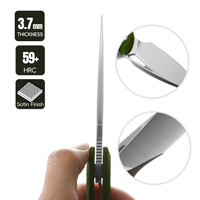 Navaja de Bolsillo LONSDOW D2 de Acero Inoxidable, para Caza, Camping, Manualidades, Uso Diario, Plegable, con Mango G10