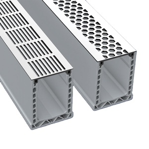 Système extérieur de gouttière d'eau de pluie de drainage de piscine de couverture en <span class=keywords><strong>aluminium</strong></span> d'anti glissement et de résistance de rouille - Product Image 1