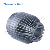 Dissipateur thermique à ailettes en aluminium forgé à froid D80 mm avec roulement à billes 2800 tr/min 17dB(A) pour éclairage LED COB domestique