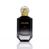 Flacon de parfum en verre personnalisé de 30 ml, 50 ml, 100 ml avec bouchon en acrylique, emballage de parfum de luxe