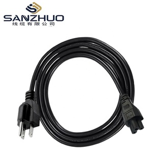 American Standard US Plug 3 Pin C5/C13 Câble <span class=keywords><strong>d</strong></span>'<span class=keywords><strong>alimentation</strong></span> pour adaptateur <span class=keywords><strong>d</strong></span>'ordinateur portable, 0.75mm ² <span class=keywords><strong>Section</strong></span> transversale, longueur 1.5M, haute qualité - Product Image 2