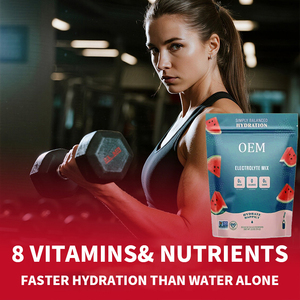 Poudre d'Électrolytes Hydratante Végétarienne OEM Saveur Naturelle Faible Teneur en Glucides Complément Pré-Entraînement pour Adultes Soutenant l'Équilibre Électrolytique - Product Image 3