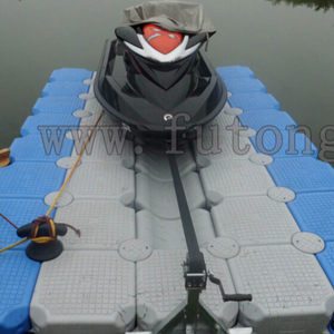 Plataforma <span class=keywords><strong>Flotante</strong></span> de HDPE de <span class=keywords><strong>Alta</strong></span> <span class=keywords><strong>Calidad</strong></span>, 500x500x400mm, 350kg/m, para Barcos y Muelles Flotantes - Product Image 2