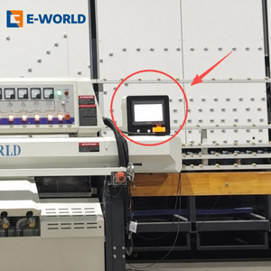เครื่องขัดขอบกระจกอัตโนมัติ EWORLD พร้อมโต๊ะลำเลียงแบบหมุนได้สี่ด้าน สายการผลิตขัดขอบกระจก - Product Image 5