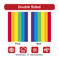 Progress Pride 12.5x18 pouces drapeau de jardin arc-en-ciel petite cour drapeau de jardin LGBTQ personnalisé avec symbole lesbien gay transgenre