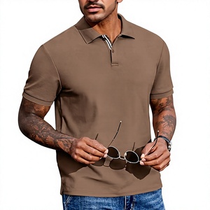 Polo à manches courtes pour homme, couleur unie, décontracté, en coton Oxford respirant, coupe classique - Product Image 1