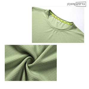 T-shirt de sport en <span class=keywords><strong>jersey</strong></span> léger 130 GSM à séchage rapide, 100 % polyester, tissu gaufré pour vêtements de sport - Product Image 6