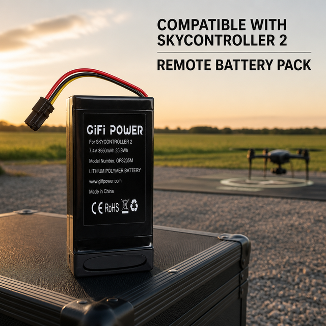 Wholesale 7.4V 3500mAh LiPo Battery Pack 12.95Wh for Parrot Skycontroller 2P Remote Control Spare Parts Supply