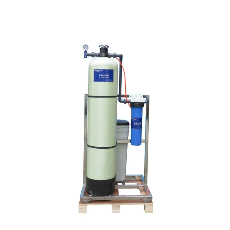 Resin tank water softener system Removal Water Scale Hardness Stainless steel frame SS tank frp tank automatic manual valve