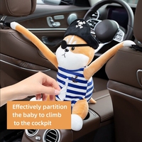 Boîte à mouchoirs de voiture mignonne en peluche créative pour siège auto, décorations de voiture en tissu pour accoudoir de boîte de voiture