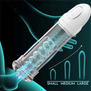 Bomba de vacío para pene tipo vejiga para masturbación masculina, ejercicio de agrandamiento del pene, 9 modos de vibración, impermeable IPX7, sin efectos secundarios - Product Image 1