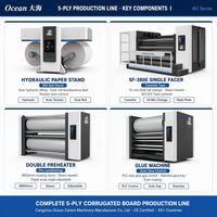 Línea de Producción de Cartón Corrugado a Precio Directo de Fábrica, Máquina de Fabricación de Cajas de Cartón de Alta Velocidad de 3, 5 y 7 Capas