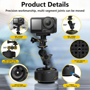 Soporte de cámara magnético para cámaras de acción Rotación de 360 ° Rótula de bola Flexible Compatible DJI OSMO Action GoPro <span class=keywords><strong>Hero</strong></span> - Product Image 4