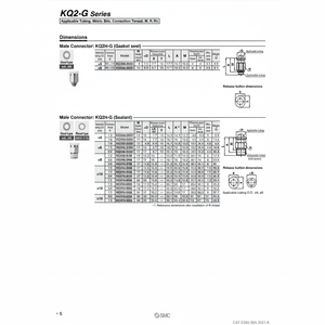 ชิ้นส่วนนิวเมติกส์ KQ2H06-01GS1นิวเมติก - Product Image 1
