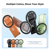 Soporte Magnético para Teléfono K&F Concept de 7 mm, Palo Selfie Plegable para iPhone, Imanes de Doble Cara, Mini Trípode de Bolsillo, Soporte para Teléfono Celular