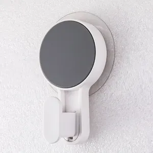 Colgador de pared redondo multifuncional para baño, cocina, gancho adhesivo fuerte montado en la pared de plástico