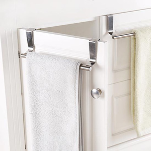 Nahe Stainless Steel Towel Rack Single <b>Bar</b> Self-Adhesive Kitchen Cabinet Door Mount Towel <b>Bar</b> Storage Organizer - Product Image 3