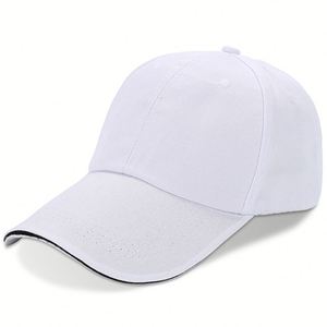 Gorra de Béisbol Negra Lisa con Logotipo Personalizado 2026, Unisex, Ajustable, de 6 Paneles, de Algodón, con Visera Tipo Sandwich, para Hombre y Mujer - Product Image 1