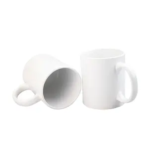 Tasse blanche vierge de sublimation de 11oz avec logo personnalisé vente en gros à chaud