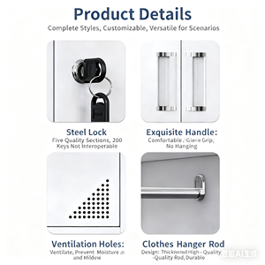 Высококачественный современный складной металлический шкаф для документов из холоднокатаной стали с порошковым покрытием, устойчивый к ржавчине, для мастерских и использования на улице - Product Image 2
