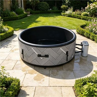 Spa gonflable OEM d'usine avec jets d'air massants, portable, extérieur, avec chauffage, pour la détente familiale