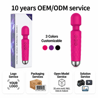Masseur vibrant en silicone 20 fréquences 8 vitesses Stimulateur clitoridien et point G Jouets pour adultes pour femmes CE RoHS
