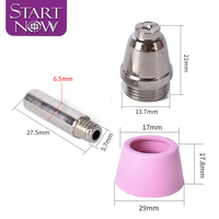 Starnow 25 pièces buse AG60 fil d'électrodes en Hafnium torche Plasma pour SG55 Kits de torche Plasma WSD60 pièces de Machine de découpe