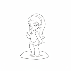 نموذج دمية كرتونية لطيفة ثلاثية الأبعاد حسب الطلب لنموذج العمل من كلوريد البولي فينيل ديكور مع إكسسوارات تمثال قابل للتحصيل - Product Image 6