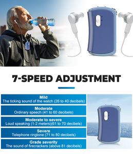 Amplificateur d'oreille Rechargeable de type boîte invisible professionnel prothèses auditives 139dB acouphènes haute puissance perte auditive sévère - Product Image 4