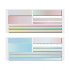 Transparent Waterproof 180-Page PET Material Self-Adhesive <b>Sticky</b> <b>Note</b> Pads Office Stationery for School and Office Supplies - Product Image 1
