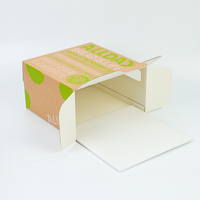 Boîte d'emballage pour gâteaux en papier kraft recyclé OEM ODM, logo personnalisé imprimé, boîte à pâtisserie en kraft avec fenêtre transparente