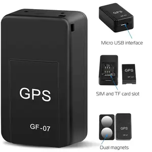ขนาดเล็กส่วนบุคคล GPS ติดตามป้องกันการโจรกรรมเวลาจริงมินิ GPS GF07สำหรับเด็กซ่อนบันทึกเสียงระบบติดตามจีพีเอส