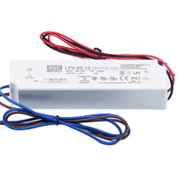 Alimentation électrique à découpage LED Meanwell LPV-100-12 12V 8.5A 102W 5V 15V 24V 36V 48V à sortie unique, étanche IP67, mince, pour LED