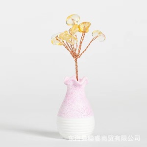 Mini bonsái de cristal, florero ornamental hecho a mano, estilo moderno y sencillo para sala de estar, dormitorio, oficina, decoración de escritorio - Product Image 2