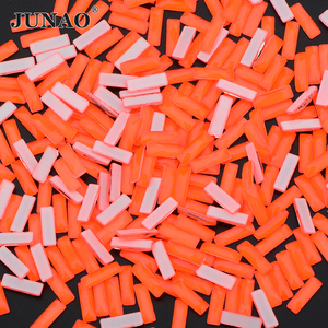 JUNAO Over 100 disegni strass di vetro pietre piatte al Neon cristalli occhio di cavallo all'ingrosso per salone di bellezza - Product Image 4