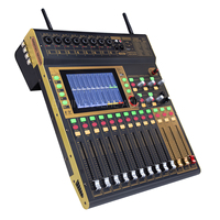 Console de DJ professionnelle, contrôleur musical, 12 canaux, 16 effets DSP, écran tactile, entrées XLR, égaliseur 7 bandes, interface audio, enregistrement
