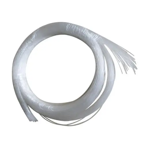 Kabel serat optik plastik 0.25/0.5/0.75mm, lampu cahaya samping/ujung untuk dekorasi PMMA