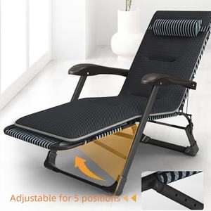 Silla plegable de doble propósito de acero ajustable portátil para exteriores, tumbona ligera, silla de jardín reclinable - Product Image 3