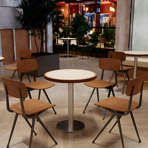 Ensemble de tables et chaises modernes et simples pour <span class=keywords><strong>restaurant</strong></span> occidental, style coréen, idéal pour les salles à manger de salons de thé et cafés. - Product Image 5