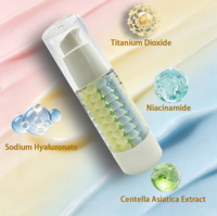 Crème de base équilibrante en forme de capsule, respirante, à libération micro-capsulaire de précision, longue tenue, correction de la couleur, maquillage