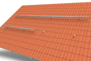 Tile Roof Mounting Solar System Solar Racking Rails brackets