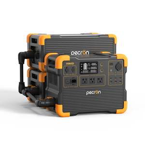 USA Stock PECRON 7680Wh Off-grid Portable Station Solar <b>Battery</b> Pure Sine Wave 2 PCS EP3000-<b>48V</b> Expansion - Product Image 1