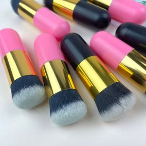 Mini Brocha de Maquillaje Vegana y Libre de Crueldad Animal, para Rubor, Bronceador, Polvo Suelto y Polvo Compacto, Brocha Individual para Mejillas - Product Image 3