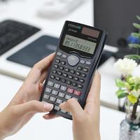 Calculatrice Scientifique FX 991MS pour Collège et Lycée, 401 Fonctions, Alimentation Double