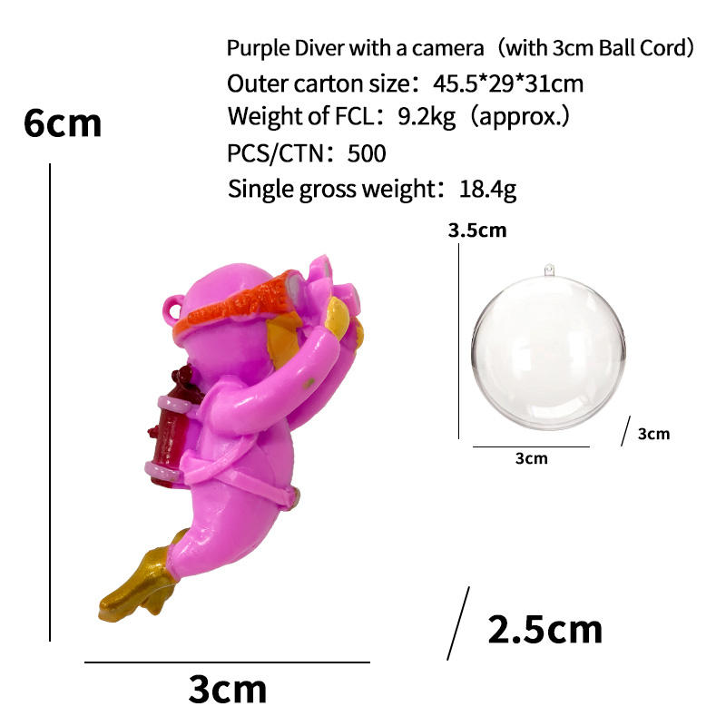 Purple Diver con cámara