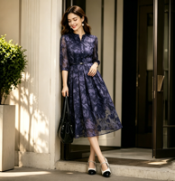 Nouvelle collection 2026 : Robe élégante à manches courtes pour femme, qualité supérieure, style décontracté et luxueux, en stock