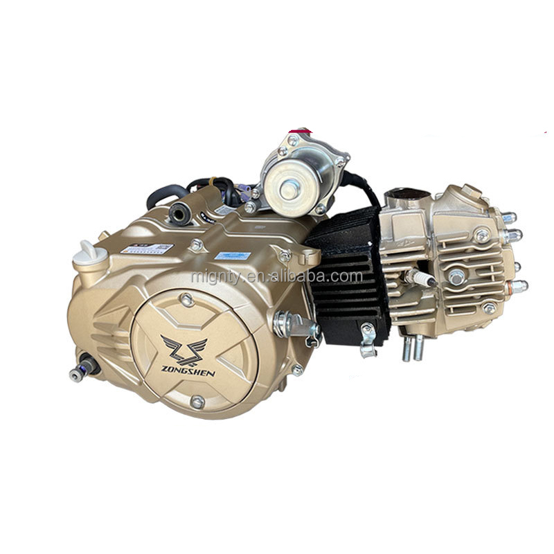 Двигатель для мотоцикла с воздушным охлаждением, горизонтальный двигатель zongshen 110 125 130 со встроенной редукцией заднего хода