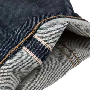 กางเกงยีนส์วินเทจผู้ชาย ผ้าฝ้าย 100% สีเหลือง 15 ออนซ์ ผ้าญี่ปุ่นเนื้อหนัก ป้าย Pearl ผ้าดิบยีนส์วินเทจ ย้อมเส้นด้ายแบบ Snow Neppy Selvedge สำหรับเด็กผู้ชาย - Product Image 1