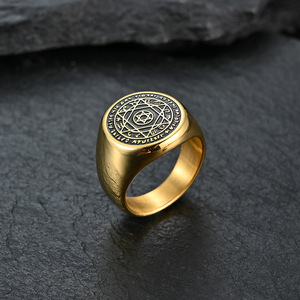Anillo Estrella Saudita, Joyería Chapada en Plata Tailandesa, Anillo Retro Estrella Saudita - Product Image 4