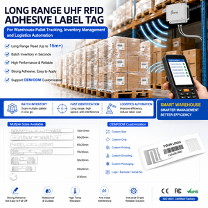 แท็กฉลากกาว UHF RFID ระยะไกลสำหรับการติดตามพาเลทในคลังสินค้า การจัดการสินค้าคงคลัง และระบบอัตโนมัติทางโลจิสติกส์ - Product Image 4